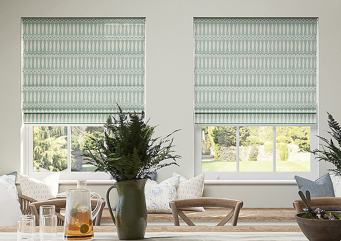 Nazca, Duck Egg - Twist&Fit Roman Blind - Image 3